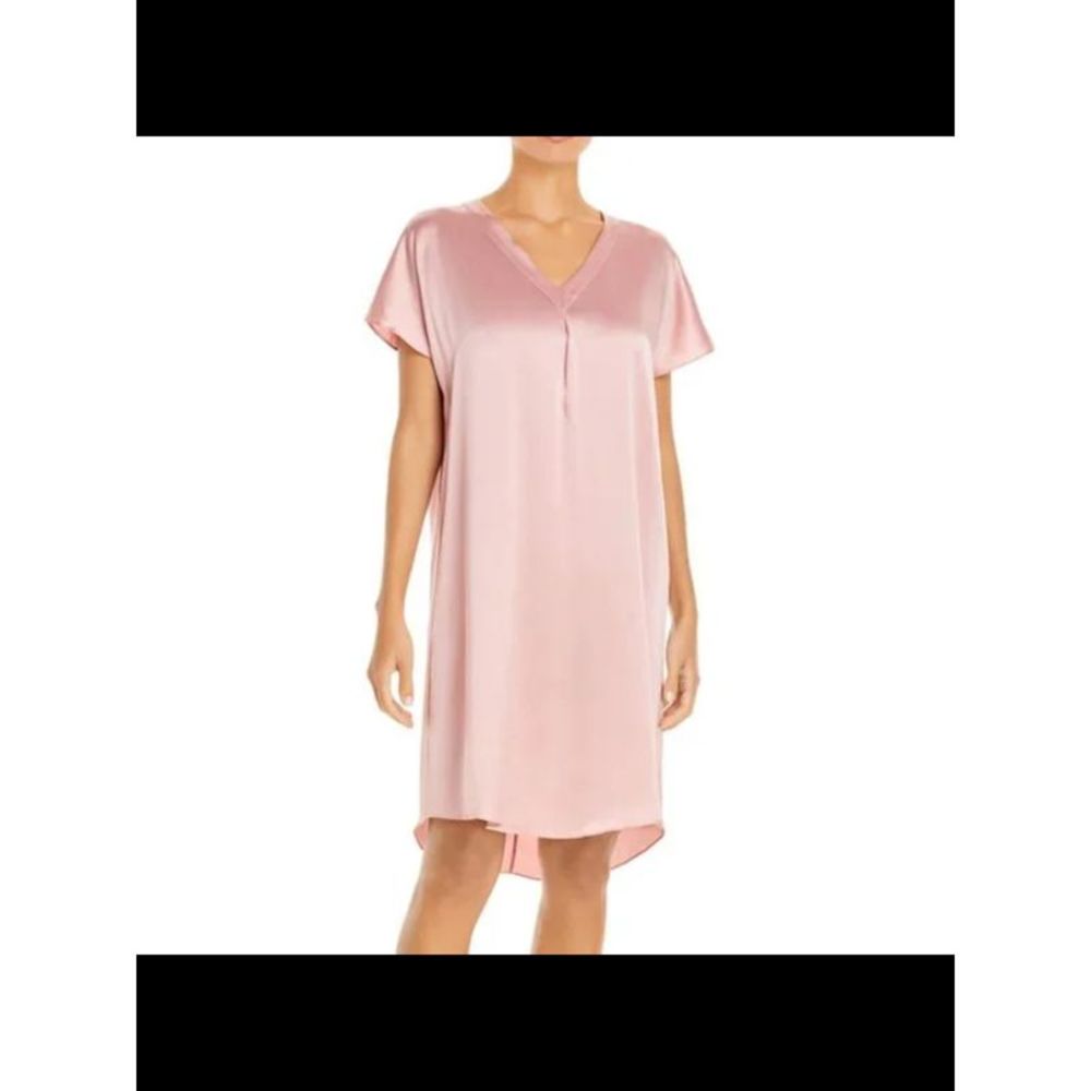 GINIA Intimates Pink Silk Kaftan Nightgown M